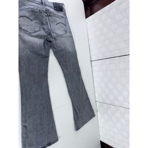 "G STAR" Raw Jeans, Black Whitewashed,Size 32,  Style#3301 Flare, Womens - Picture 8 of 11